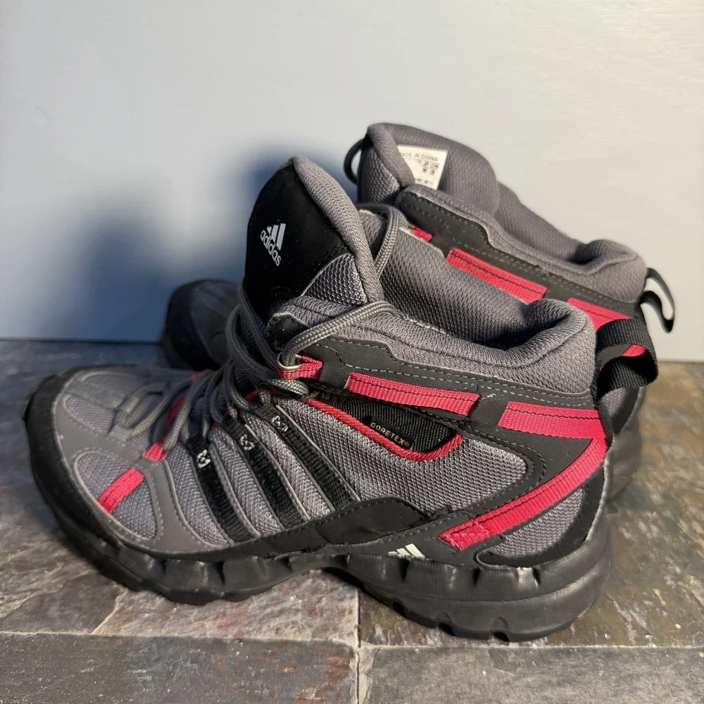 ADIDAS Womens AX 1 GTX W G40610 GREY BLACK PINK HIKING TRAIL SHOES Boots Size 7
